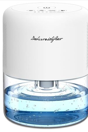 Dehumidifier for Home Small Quiet Dehumidifiers for 44OZ Water Tank Auto Defrost and Shutoff 10 Colors Light 4 Timer Options 3 Modes Portable Dehumidifiers for Bedroom Bathroom Closet RV