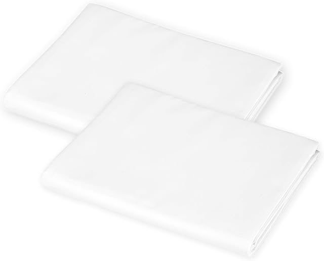 American Baby Company 2-Pack Cotton-Polyester Blend Cot Sheets, White, 23" x 51"