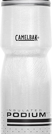 CamelBak Podium Chill Bike Insulated Squeeze Water Bottle White/Black, 24oz