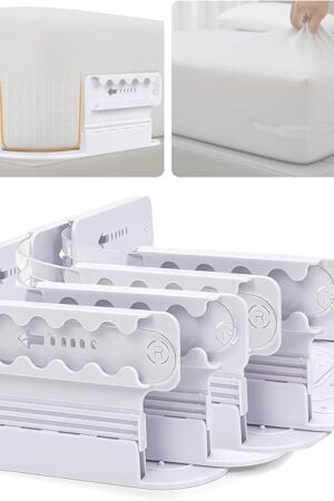 breakdark Bed Sheet Holders for Corners, Adjustable Lock Sheet Holders, Fitted Sheet Holders Heavy Duty Keep Sheets Firm & Tight, Bed Sheet Clip, Sheet Locks, Fit All Mattress Easy Installation