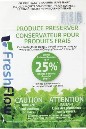 Whirlpool W10346771A Genuine OEM Produce Preserver Replacement Filters - For models W11462816 , P1KL6S1CS and P1FB6S1