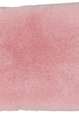 The Pink Dollhouse Carpet, Dollhouse Miniature Carpet, Fluffy Mini Dollhouse Rug, Doll House Rug, Lightweight Dollhouse Decor for 1/12, 1/8, 1/6 (Square S)