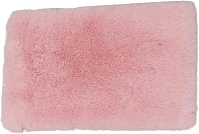 The Pink Dollhouse Carpet, Dollhouse Miniature Carpet, Fluffy Mini Dollhouse Rug, Doll House Rug, Lightweight Dollhouse Decor for 1/12, 1/8, 1/6 (Square S)