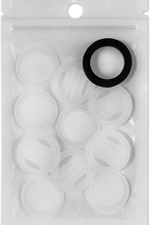 CO2 filters for Coffee Container Airtight, Replacement Valves for Coffee Canister, Set of 10 replacement filters and 1 rubber ring