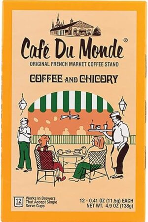 Cafe Du Monde Coffee and Chicory Single-Serve Cup Pods, 12 Count