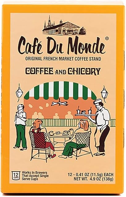 Cafe Du Monde Coffee and Chicory Single-Serve Cup Pods, 12 Count