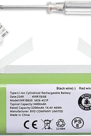 Battery for Eufy RoboVac 11S, 11S Plus 11S MAX 12 15C 15C MAX 30 30C 35C MAX G10 G20 G30 Hybrid Ecovacs Deebot N79 N79S DN622 Amarey A800 A900 Coredy R300 R500+ Tesvor X500 Pro Goovi D380 F007C D382