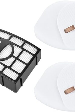1+2 Pack Filter Replacement for Shark UV730 ZU561 UV725 CU530 UV650 ZU560 ZU562 ZU572 ZD201 ZD400 Navigator Rotator Lift-Away Upright Vacuum, Part XFFK560 & XHEPA560, XFFKZD400 & XHFZD400