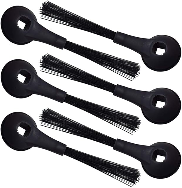 6-PACK Side Brushes Compatible with Shark IQ Robot R100, R101AE, RV1000, RV1001AE, RV1001, UR1005AE, RV911S Vacuums,Compare to Part # 102KY1000