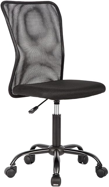 BestOffice Ergonomic Office Chair Desk Chair Mesh Computer Chair Armless Back Support Modern Executive Rolling Swivel Chair with Lumbar Support(Black)