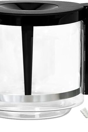Carafe Compatible With Moccamaster KBG Brewers Coffee Pot With Metal Ring Includes Random Cleaning Brush
