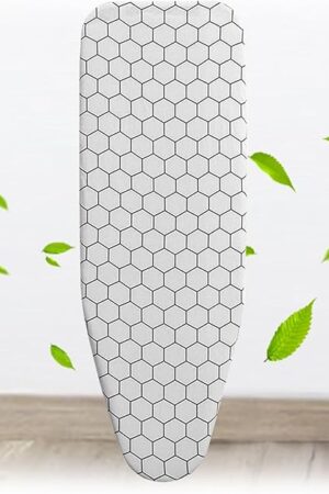 35x12in 39x13in Ironing Board Cover,43x13in 47x15in Ironing Board Cover and Pad Homes Cotton Iron Board Cover Drawstring Tightening Ironing Cover and Pad(White,110x34cm)