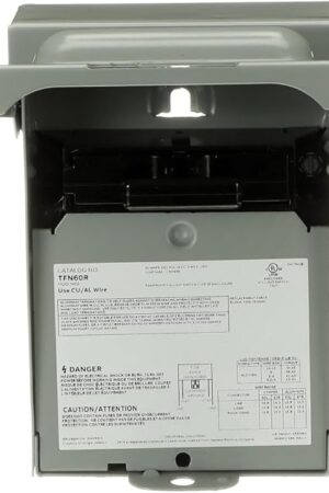 ABB TFN60RCP • Weatherproof Non-Fused AC Disconnect Switch • AC Disconnect 60A 240V • 1 Phase N3R • Horsepower Rated • 10kAIC