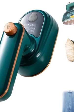 Ailsion Steam Iron, Ailsion Professional Micro Steam Iron, 2025 New Travel Steamer for Clothes Portable Mini, 180° Rotatable 30s Fast Heating with 50ml Water Tank, No Water Stains (Green)