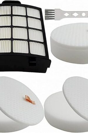 AZ2002 Replacement filter Compatible with Shark Vertex DuoClean PowerFin Upright Vacuum AZ2000, AZ2000W, AZ2002.Compare to Part # XHFAZ2000, XFFKAZ2000 (1 Post-Motor Filter+3 Foam & Felt Filters)