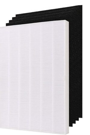 115115 Size 21 Filter A Compatible with Winix PlasmaWave Air Purifier C535, 5300, 5300-2, 6300, 6300-2, AM90, P300, True HEPA Filter with 4 Activated Carbon Filters