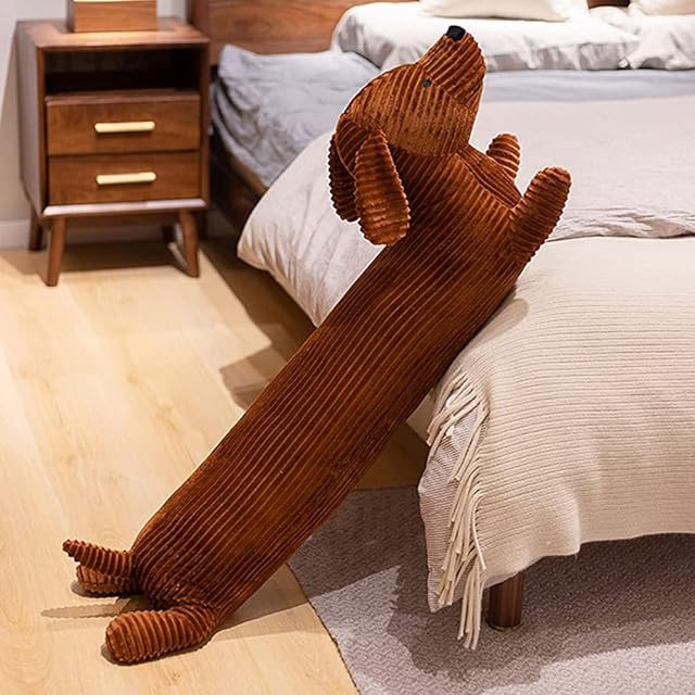 Enhopty 19.6? Giant Dachshund Dog Plush Pillow Puppy Wolf Stuffed Animal Plushie Hugging Long Body Throw Sleeping Pillow for Kids Christmas (19.6inch, Dachshund)