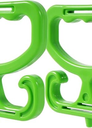 2-Pack Grocery Bag Carrier, Heavy Duty Grocery Bag Holder, Each Holds Up to 100lbs – Comfortable Grip for Carrying Shopping Bags, Grocery Bags, Buckets & More