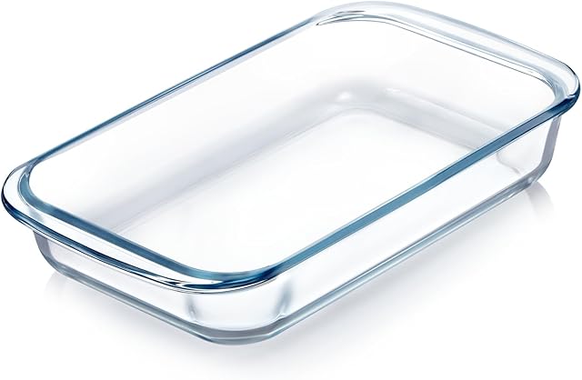 1QT Glass Baking Dish for Oven, Single Serving Glass Pan for Cooking Small Glass Casserole Dish Rectangular Baking Pan Glass Oven Bakeware