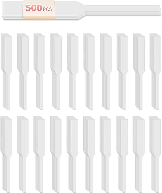500 Pieces Perfume Tester Strips, Disposable Fragrance Test Strips, Pure White and Strong Absorbent, Fragrance Blotter Strips, Scent Strips, for Fragrances Essential Oils Spice