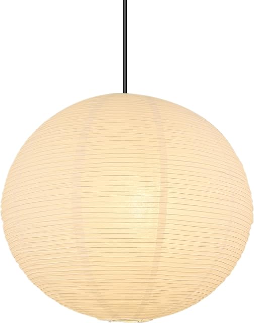 White Round Paper Lantern Lampshade, 12"x12'' Small Paper Lanterns Pendant Light Shade, Chinese Foldable Design for Living Room, Bedroom, Ceiling Lampshade Party Decor