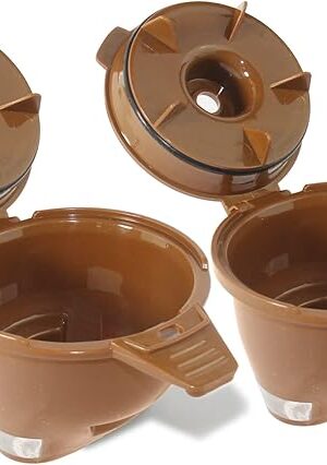 2-Pack Single Serve Ground coffee Brew Basket for Hamiltion FlexBrew Coffee Maker Models 49974 49975 49976 49979 49957 49954 49947 49940 49950 49966 49968 Filter Part, Brown