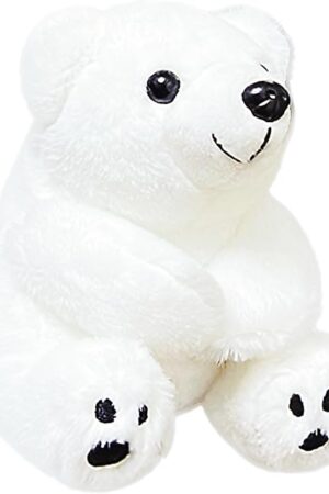 The Polar Bear Stuffed Animal Plush Toys for Kids, Mini Plush Toys, Cute Stuffed Animals Polar Bear Plushies for Girls and Boys, Christmas Decor, Valentines Day Gifts, Classroom Prizes