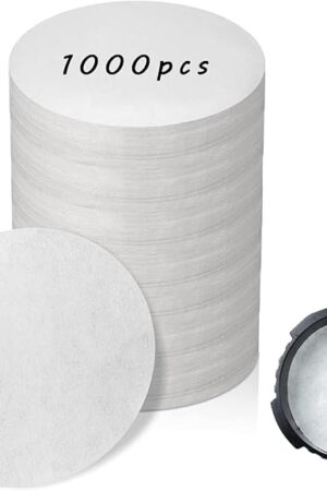 1000 Pcs Round Disposable Coffee Filters Paper Compatible with Aeropress Coffee Makers Bialetti Moka Pot Bialetti Espresso Maker Moka Pot OXO Brew Rapid Brewer