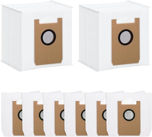 Dust Bags for AIRROBO T20+ Robot Vacuum Cleaner, Replacement Vacuum Bags Disposable Bag Airrobo Robot Vacuum Cleaner Bags Replacement Parts (8 Pack)
