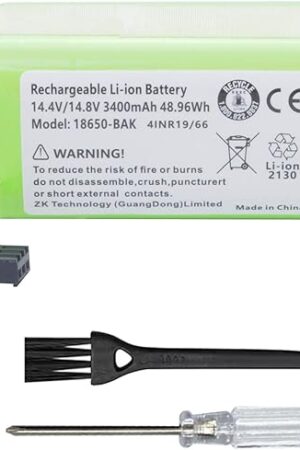 3400mAh Vacuum Cleaner Battery for Ecovacs Deebot N79 N79S N95 DN622 and for Eufy RoboVac 11 11S 15C 15T 12 25C 30 35C, for Goovi F007C D380 for Amarey A800 A900 for Coredy R300 R500