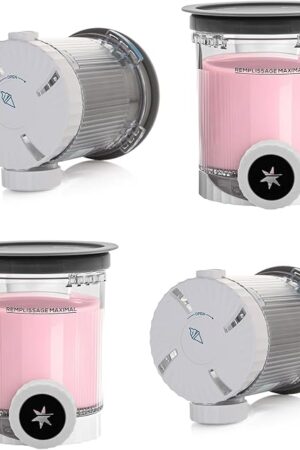 4 Pack ninja creami swirl pints and Lids,NC700 Makers Containers Cups creami accessories ，Compatible with Ninja Swirl Ice Cream & Soft Serve Makers
