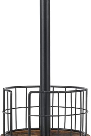 YINMIT Wood Paper Towel Holder Countertop, Farmhouse Paper Towel Holder with Heavy Duty Base, Wooden Paper Towel Holders, Freestanding Paper Towel Holders for Standard and Large Size Rolls