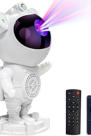 Astronaut Galaxy Projector-Star Projector,Bluetooth Speaker,White Noise, Star and Moon Galaxy Lights for Bedroom with Timer and Remote, Nebula Night Light 360° Adjustable, Starry Space Ceiling Lamp