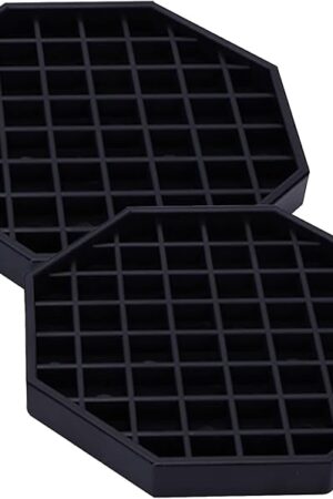 Drip Trays 6" Coffee Countertop Octagon Drip Tray Black Plastic Coffee Drip Tray With Honeycomb Grid, Pack of 2 (2 Pcs 6")