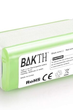 14.4V 2600mAh Replacement Battery Compatible with Ecovacs Deebot N79 N79S DN622 & Eufy RoboVac 11, 11S, 11S Plus, 11S MAX, 12, 15C MAX, 30, 30C, 35C, G10 Hybrid, G20 G30 G35 G40 Hybrid