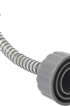 A/C Drain Lines Cleaner Tool in Wet Vac Attachment To Unclog And Evacuate, ABS Plastic Vacuum Hose Compatiable With Most PVC Pipe Sizes, Easy To Use, Grey