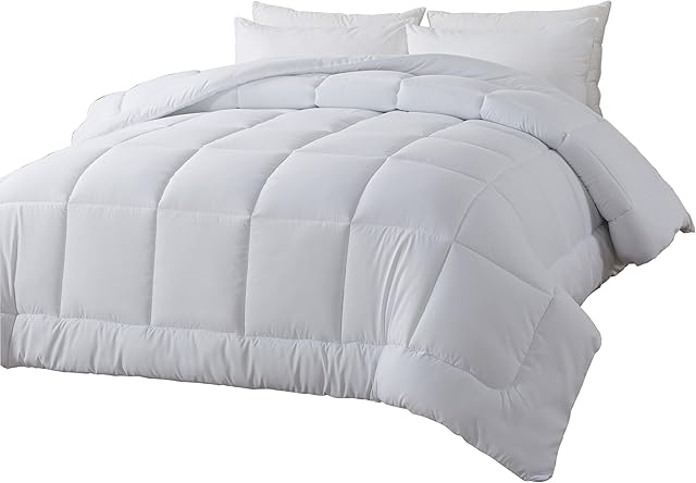 BedTreat Down Alternative Comforter Twin White Microfiber