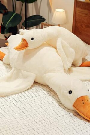 CottonStar Goose Stuffed Animal 20 Inch Cute Duck Plush Toy, Goose Plush Soft Swan Hugging Pillow, Gift for Kids and Friends, White
