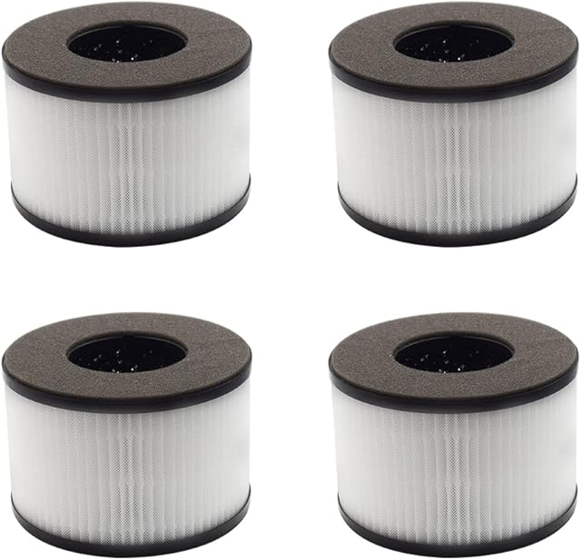 BS-03 Replacement Filter Compatible with PARTU and Slevoo BS-03 Air Purifier Part U & Part X - 4 Pack 3-in-1 BS-03 Filters