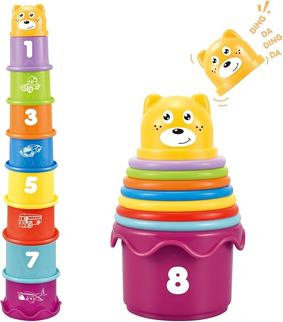 The Baby Stacking Nesting Cups Toys, Baby Toys 6 to 12 Months, Montessori Toys for Toddler Gifts 1 Year Old