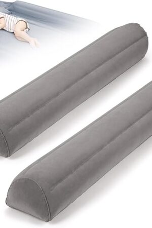 2Pack Travel Bed Rails for Toddlers | Non-Slip Soft Flocking Portable Inflatable Bed Rails for Toddlers | Travel Toddler Bed Rail for Full, Queen, King Size Beds | Portable Bed Rail for Travel
