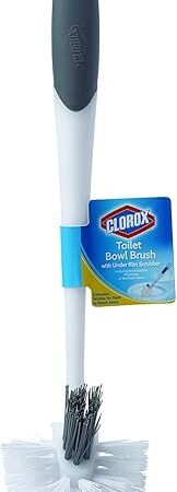 Clorox Toilet Bowl Brush with Under Rim Scrubber