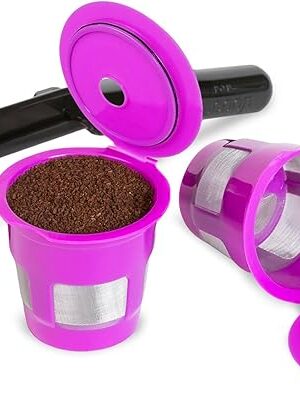 Cafe Fill Value Pack by Perfect Pod - 1-Stream Reusable K Cup Coffee Pod Filters & Scoop, Compatible with Keurig K-Duo, K-Mini, 1.0, 2.0, K-Series and Select Single Cup Coffee Makers