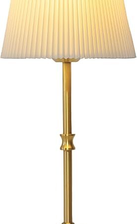 Cordless Table Lamp Portable, 3 Light Colors & Brightness Adjustable , 5400mAh Battery Operated Rechargeable, Wireless Lamp for Kitchen Counter Bedroom Living Room, LED Vintage Lamp (Gold Brass)
