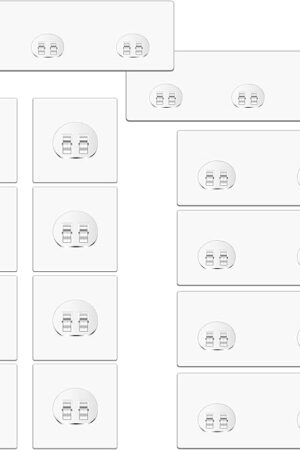 14PCS Shower Caddy Adhesive Replacement,Shower Shelves Strip Pad Organizer Sticker Replacement Bathroom Heavy Duty Strong Sticky Wall No Drilling Transparent