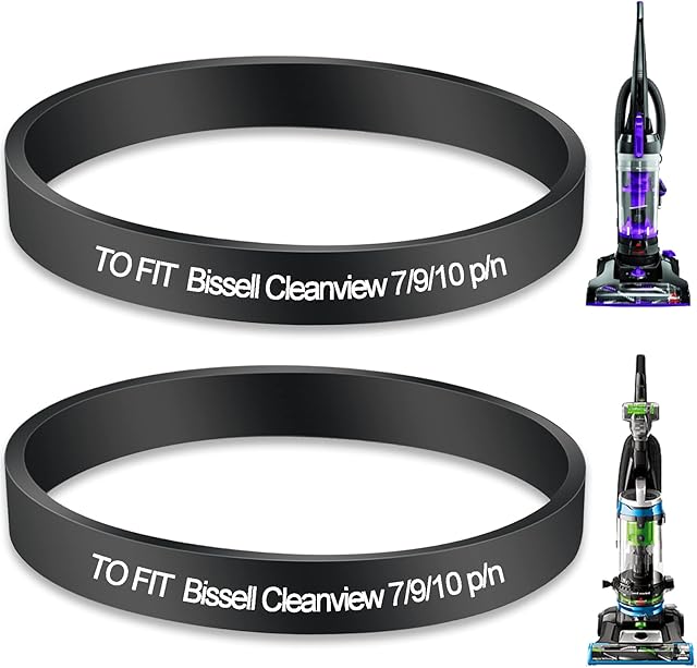 Vacuum Belt for Bissell Style 7/9/10 P/N 3031120 2252 2254 2259 1793, Vacuum Cleaner Belts Replacement Belt for Powerforce Helix Cleanview Powerlifter Swivel Rewind, Replace Part 2031093,3031123,32074