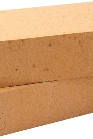 2 Pieces Insulating Fire Brick for Ovens, Kilns, Blacksmith, Fireplaces, Forges 9" x 4.5" x 2.5" 3250F Rated Insulating Fire Bricks
