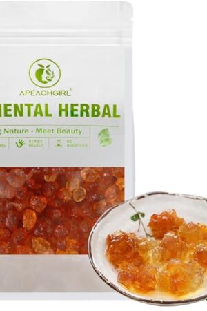 APEACHGIRL Yunnan Premium Natural Wild Peach Gum (16 oz / 1LB), Edible Gum, Health and Beauty Leisure Dessert, Resealable Bag