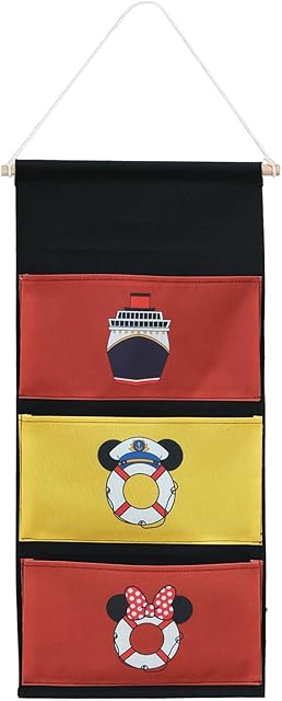 DCL Fish Extender Door Hanger, Cabin Door Hanging Pockets for Fish Exchange Extender Gifts on DCL Cruise Line in 2025 & 2026 (black)