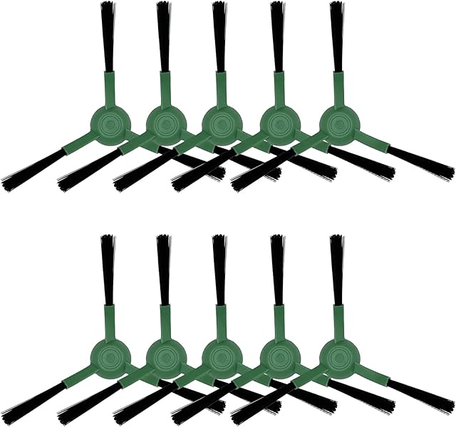 10 Pack Replacement Side Brushes Compatible with Roomba Combo&Vac Essential Series, Edge-Sweeping Brushes for Q0120 Y0140 Q0520 Q011 Y0110 Robot Vacuum Cleaner